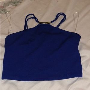 a blue must have crop top!